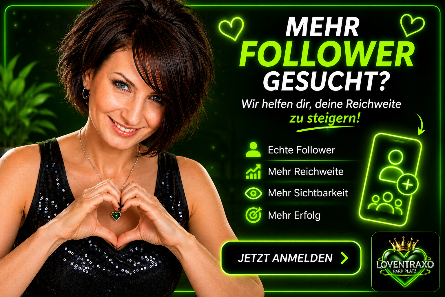 Mehr Follower gesucht - Loventraxo